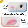 Hopearl Hopping Bunny Interactive Electronic Pet Plush Toy with Sounds Movements Animated Walking Wiggling Ears Twitching Nose Gift for Kids 18cm