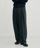 ARRAYED Curved Overlap Slacks [Brown]