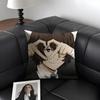 BBunGo SStray Dogs Anime Cushion Cover Natural Linen Organic Fabric DoubleSided Printing Sofa Home Decor Gift Pillow Case