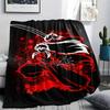 1Pc Inuyasha Print Flannel Blanket, High quality Comfortable for All Seasons, Home Decor, Warmth and Comfort, Perfect for Christmas Gifts