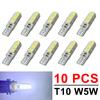 10/20/30/50 ШТ. Светодиодные лампы T10 W5W 12V 5050-6SMD 7000K Белый Автомобильные Багажник Боковые Габаритные Номера Сигнальные Фонари Силиконовые Водонепроницаемые Купольные Фонари 6