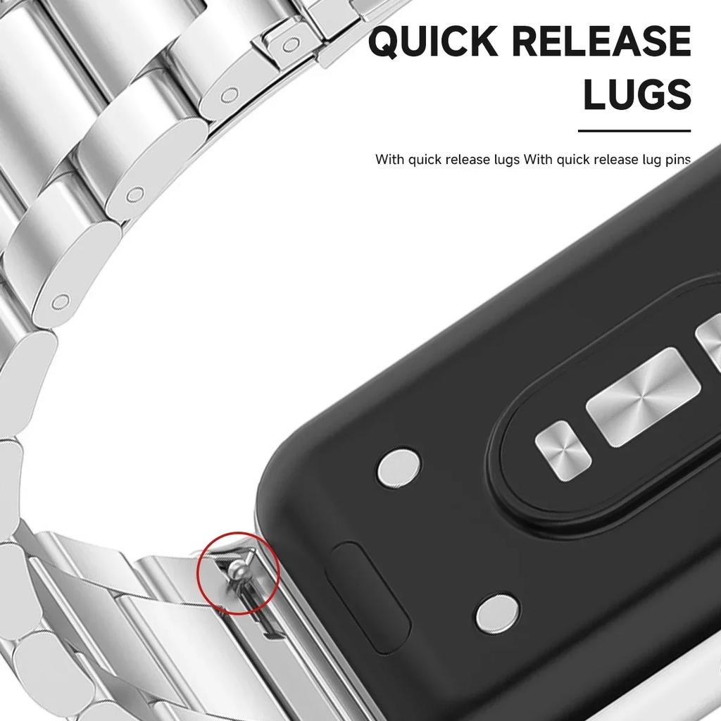 Ремешок из нержавеющей стали для Samsung Galaxy Fit 3, металлический браслет, роскошный деловой ремешок для Samsung Galaxy Fit3 SM-R390, аксессуары