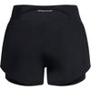 Under Armour Speed Pocket Two-In-One Logo Print Elastic Mid-Waist Sports Shorts Women Shorts Black 1383165-001
