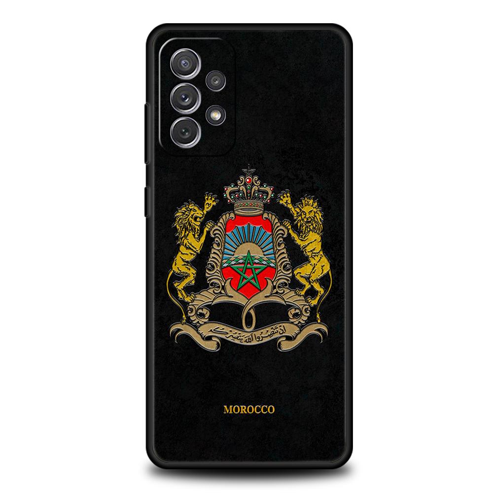 Чехол-паспорт с флагом Марокко для Samsung A24 A12 A14 A32 A50 A70 A20E A20S A10 A10S A22 A30 A40 A34 A54 A42 A52 5G A04s