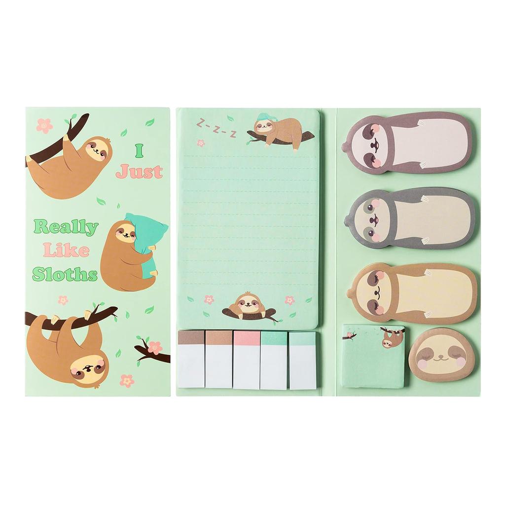 800 Sheets Sticky Note Cartoon Note Paper Self-Adhesive Note Paper Sticky Index Tabs Book Page Mark for Office School