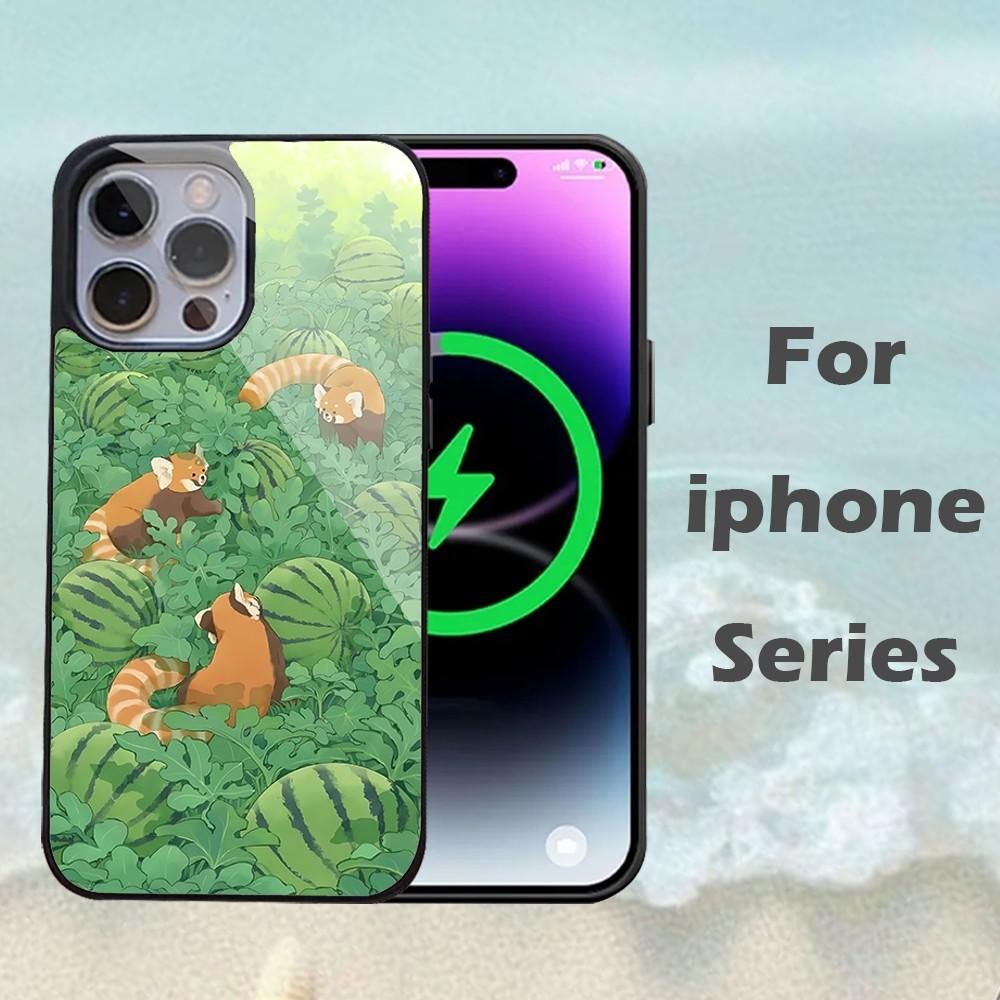 Red Panda Phone Case For IPhone 16 15 14 13 Pro Max 11 12 Mini Alex Mirror For Magsafe Wireless Charging Cover