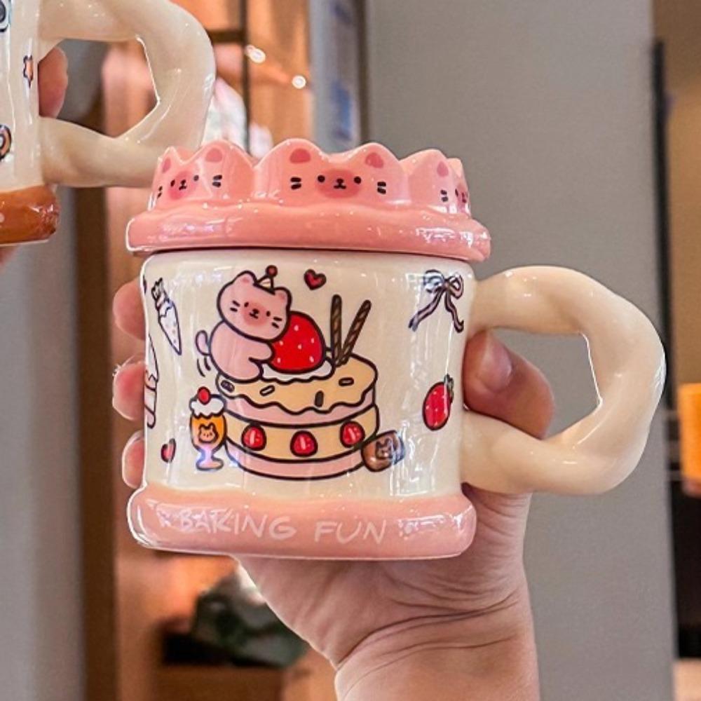 Give Girlfriends Birthday Gifts, Cute Cakes, Cat Water Cups, High-end Souvenirs, Ceramic Mugs, Practical Gift Boxes.
