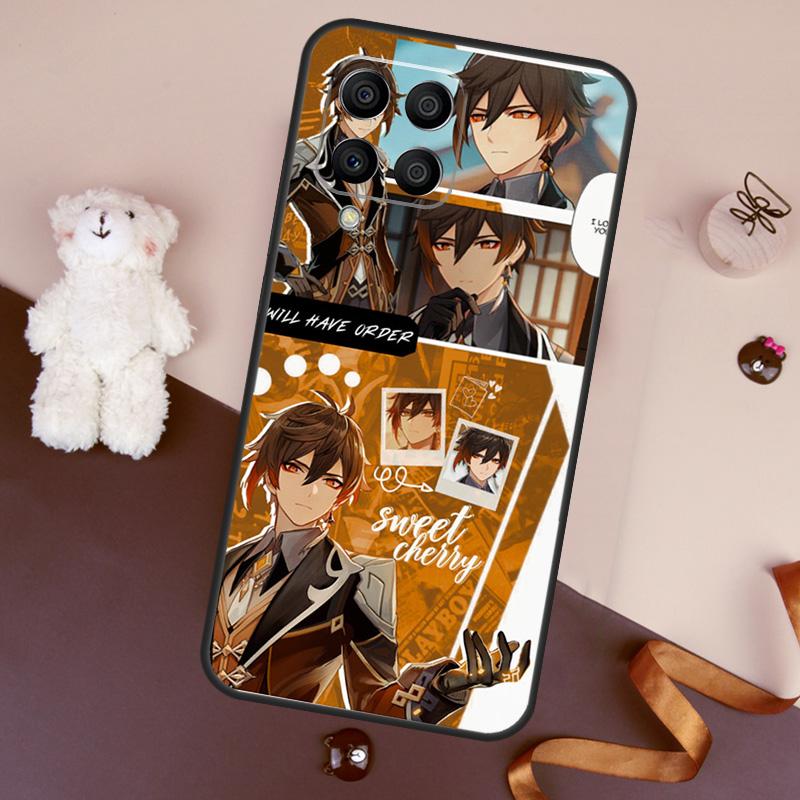 zhongli genshin impact Case For Samsung Galaxy M11 M31 M21 M53 M13 M32 M52 M15 M35 M55 M14 M34 M54 M06 M16 M36 M56