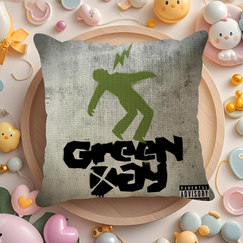 G-Green Day S-Saviors Наволочка Лен Органическая Ткань Двусторонний Принт Дышащая Наволочка Диван Домашний Декор Подарок