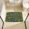 Child Urban City Road Traffic Learning Interactive Game Kitchen Mat Kids Room Bedroom Decoration Balcony Anti-Slip Doormat