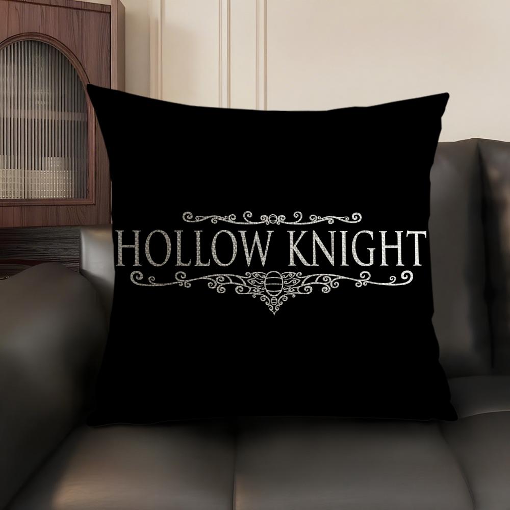 HHollow Knight Game Cushion Cover Natural Linen Organic Fabric DoubleSided Printing Sofa Home Decor Gift Pillow Case