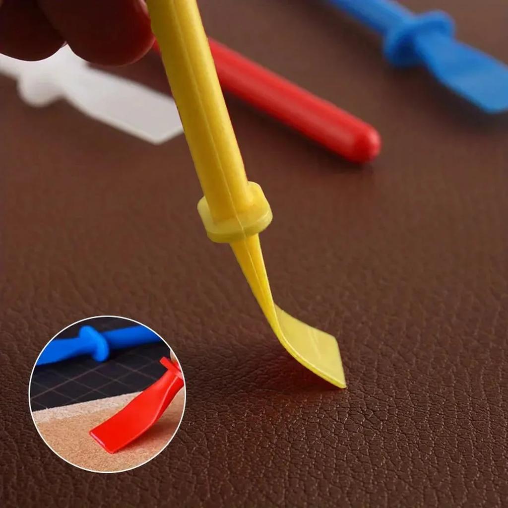 Полипропиленовая шпатель-скребок для покраски, палочка-аппликатор для клея, для поделок DIY, подходит для художественных проектов и проектов из искусственной кожи, 1 шт.