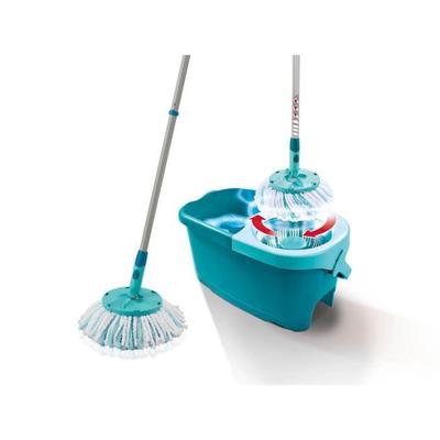 Набор для мытья пола с ведром и отжимом Clean Twist Disc Mop 52101, швабра с бахромой и телескопической ручкой, ведро 6 л