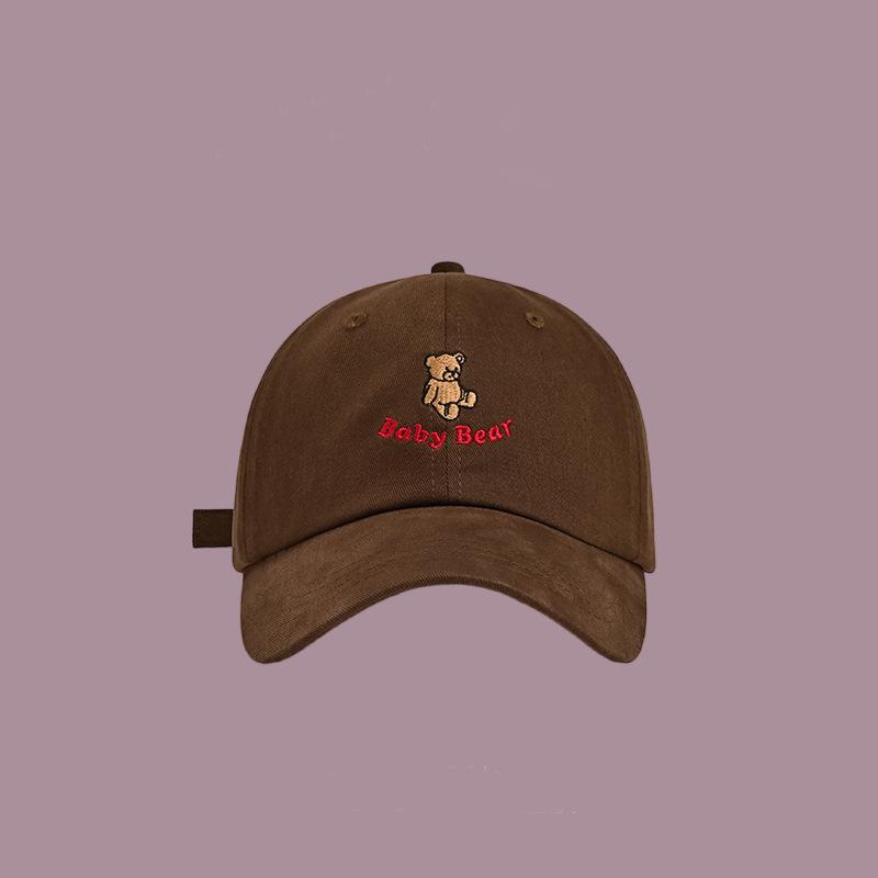 Милая мультяшная вышитая бейсболка женская новая универсальная кепка для лица мужская солнцезащитная шляпа тренд