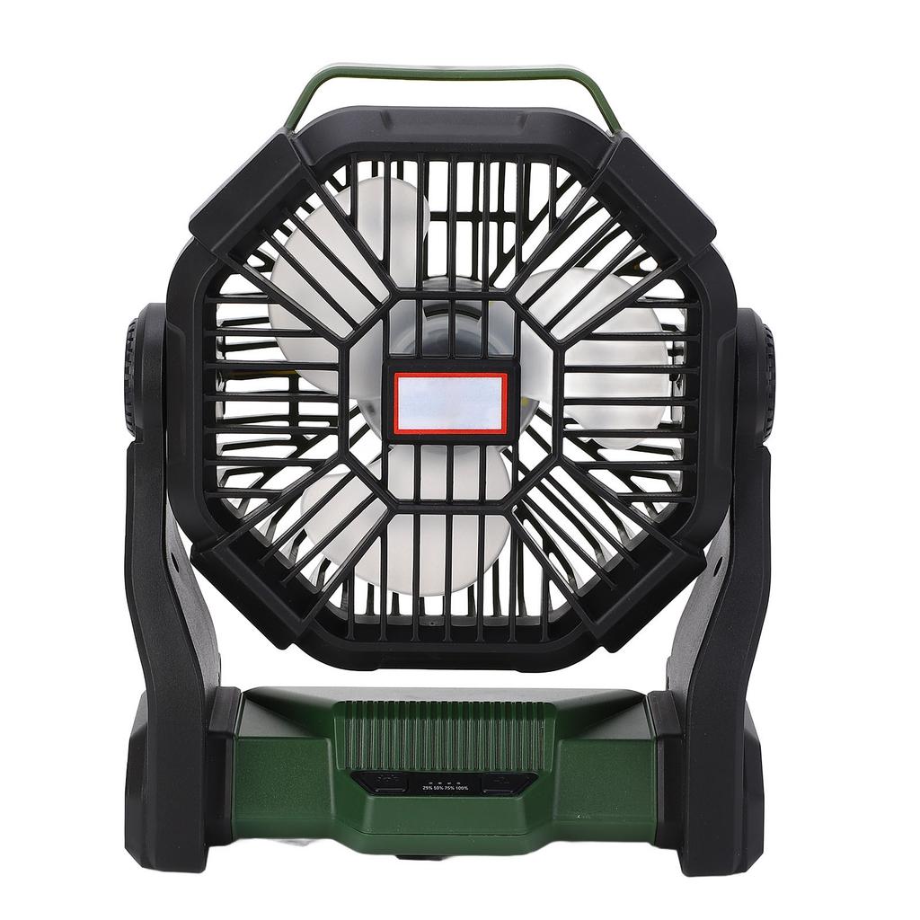 Camping Fan with LED Lantern Multifunction 8000mAh Portable Outdoor Camping Fan Power Bank for Camping Fishing Outage