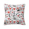 Colorful Cartoon Kitten Cat Throw Pillow Case Home Decorative Luxury Cushions Cover For Sofa Car Square Polyester Pillowcase