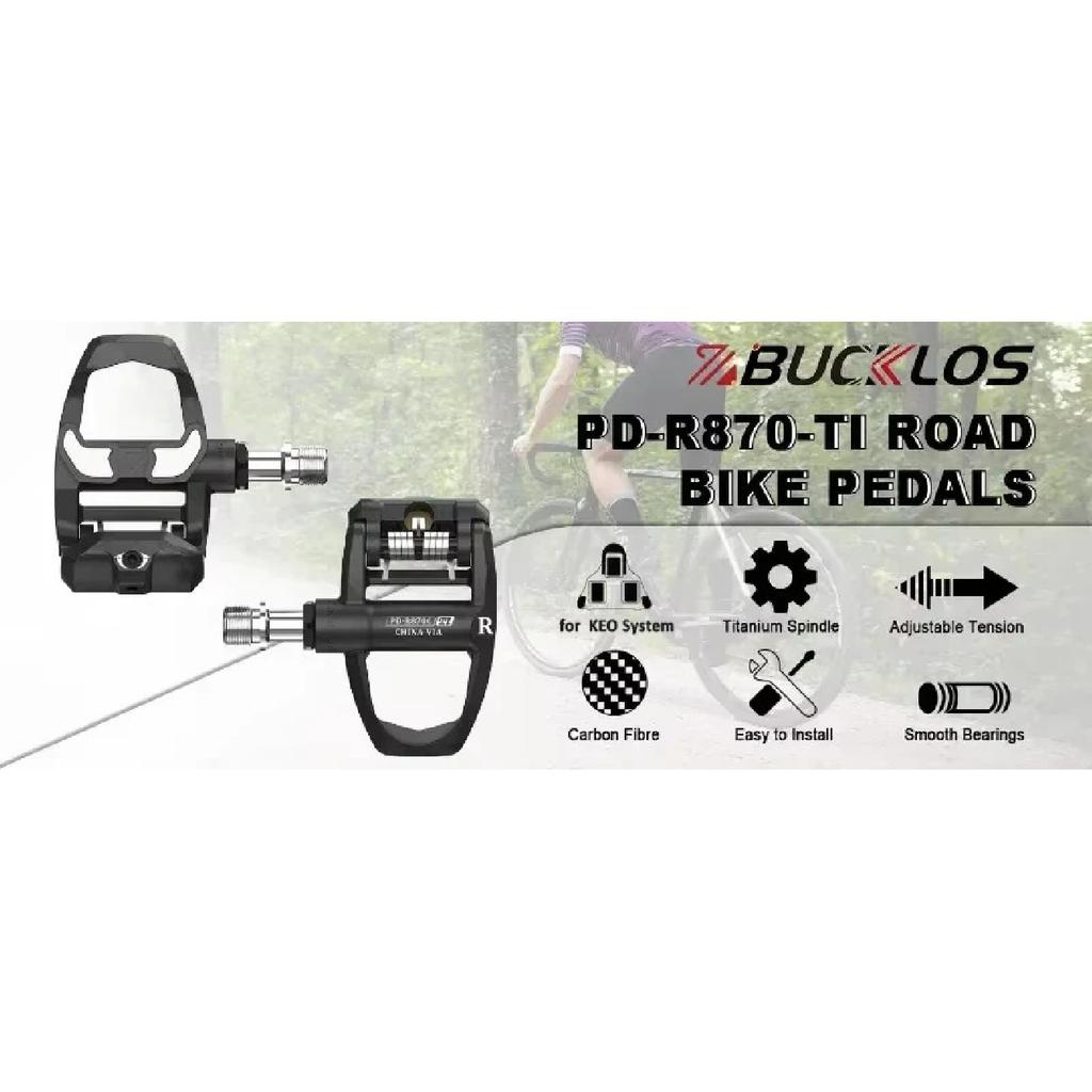 BUCKLOS for KEO Cleats Float Road Bicycle Pedal Cleat for Look Keo System Cycling Shoe Bike Self Locking Pedal Cleats 4.5° 1/2pc