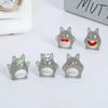 10Pcs Cartoon Mini Totoro Animal Miniatures Resin Ornaments Fairy Garden Decoration Moss Terrarium Micro Landscape