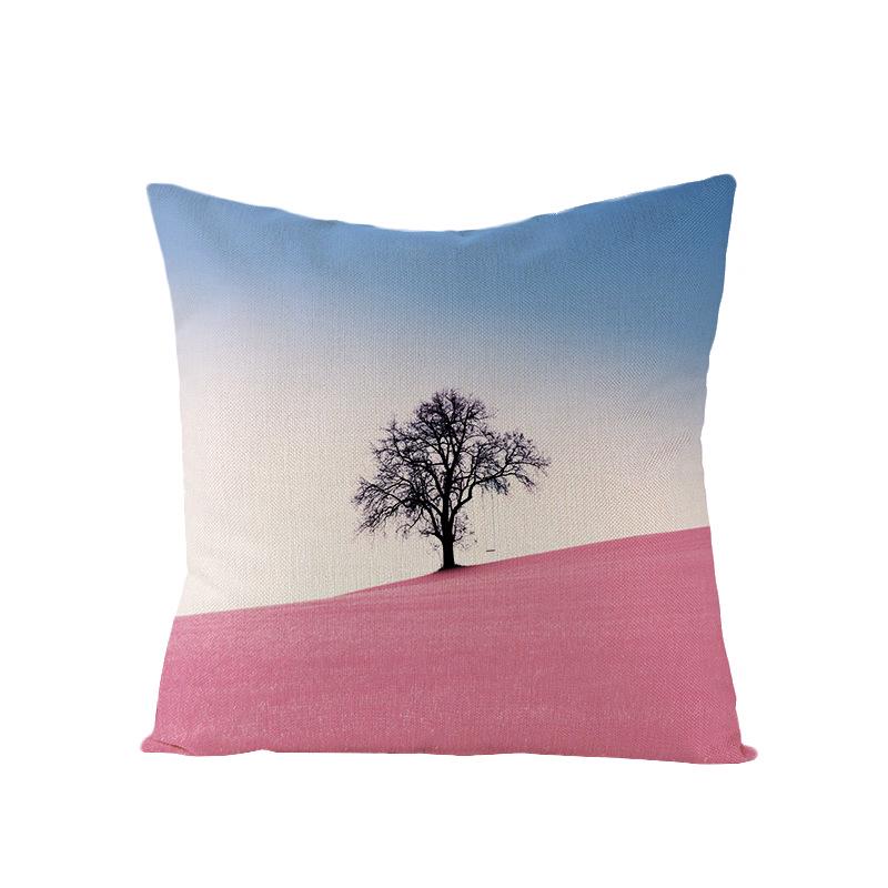 Дом Тропическое Растение Зеленые Листья Полиэстер Наволочка Дом Скандинавский Стиль Подушка Подушка для Талии Наволочка