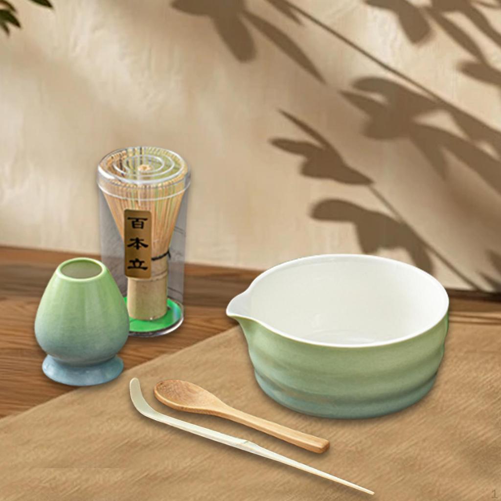 Набор из 5 предметов: венчик для матча, чаша с носиком, ручная работа, для чайной церемонии, традиционный подарок для