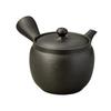 Ale-net Teapot, 18 X 15 X 11 Cm, 540cc, Black Clay Pot-Shaped Lined Teapot (Sawayakaami), Tokoname Ware, Made In Japan, Stylish