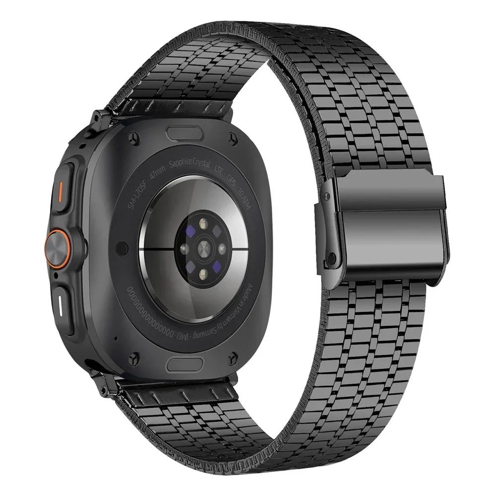 For Samsung Galaxy Watch Ultra Band 47mm Business Stainless Steel Strap Galaxy Watch Ultra 47mm Correa Bracelet Men Woman Strap