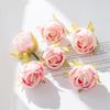Дешевые Шелковые Чайные Бутоны Головки Роз Свадебные Декоративные Венки Фестивальный Декор Комнаты Домашний DIY Прививка Искусственные Растения Искусственные Цветы