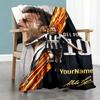 Juventus Customize Text Blanket Multi-purpose Customizable Blanket Soft Warm Cozy Great for Living Room Couch Bed Chair Four Seasons Universal