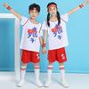 Kids Basketball Uniform Set Fake Two-Piece Quick Dry Sport Jersey Boys Girls Performance Outfit