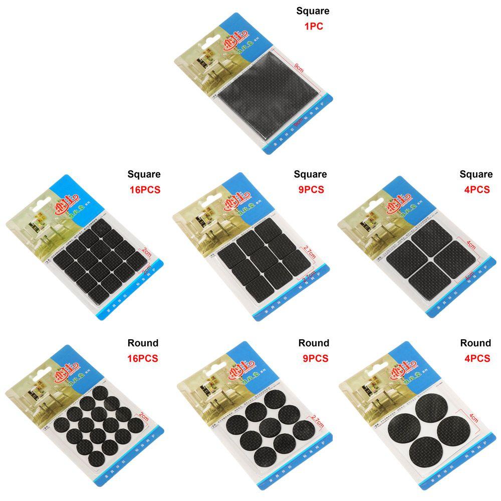 1/4/9/16 шт. Черные Поролоновые Накладки на Ножки Мебели Самоклеящиеся Квадратные Круглые Чехлы на Ножки Стола Стула Дивана Противоскользящий Коврик Защита Пола