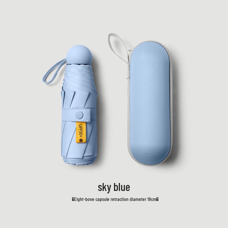 50% скидка на женский портативный солнцезащитный зонт - Защита от УФ-лучей, Ручное складывание, Зонт от дождя и солнца