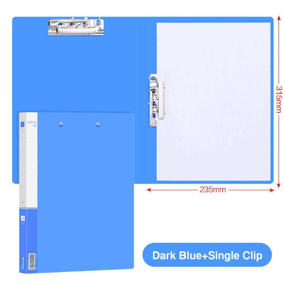 PP Document Bag Single Clip/Double Clips Archives Binder Simple File Bag Student Gift