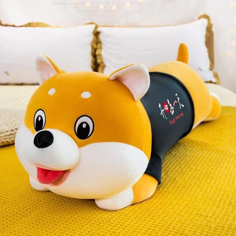 Plush Husky Dog Toy Cartoon Stuffed Animal Doll Bedroom Decoration Kids Gift