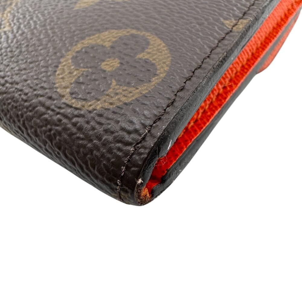 Louis Vuitton M61578 Кожаный кошелек Monogram Emily Коричневая кожа Женский Б/у