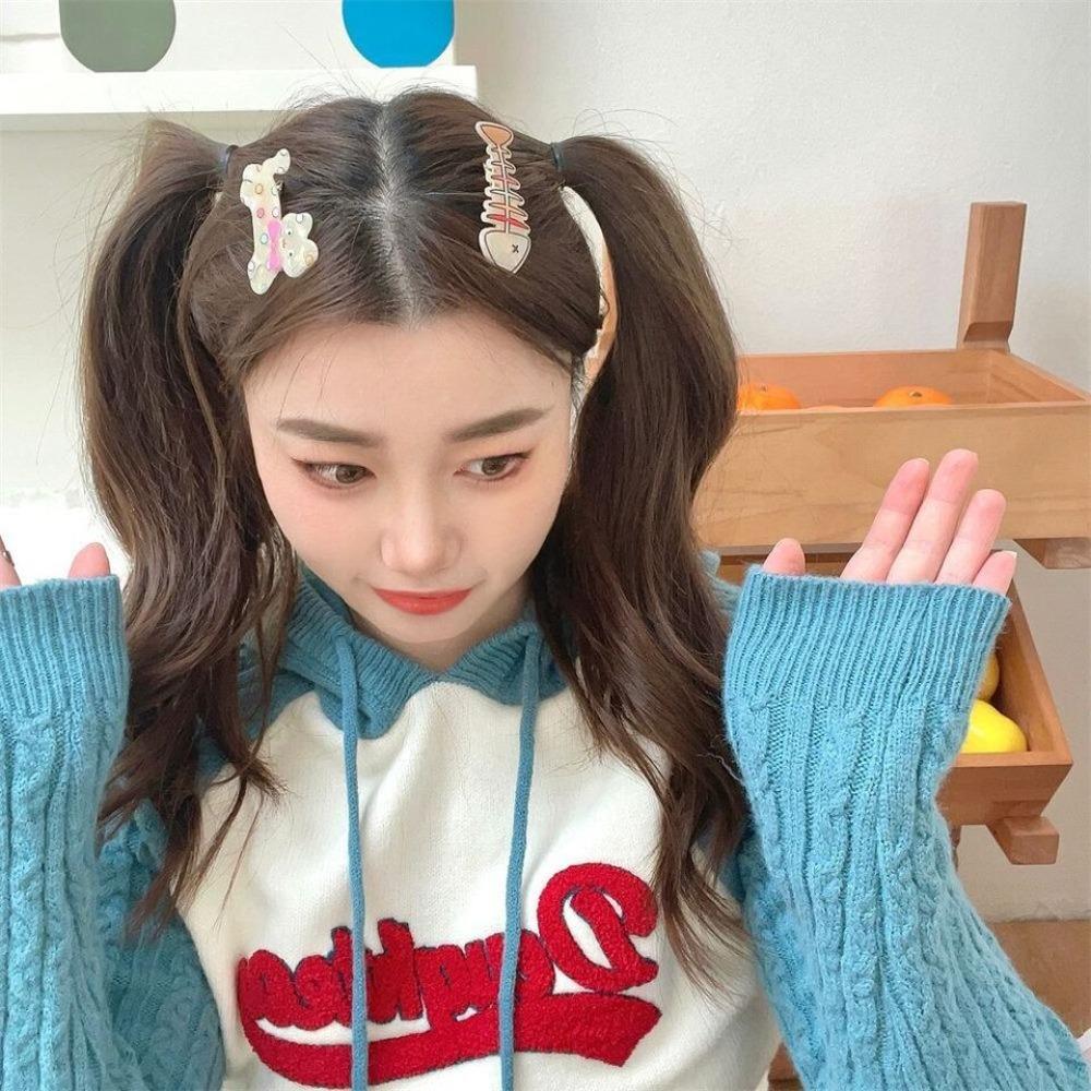 1 пара сломанных заколок для волос, мультяшная заколка для волос, милая заколка для волос с собакой