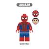 Собранный строительный блок, минифигурка супергероя Marvel, Человека-паука, детская развивающая игрушка