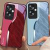 Фиолетовый узор воды для Oppo A79 5G 58 78 74 60 4G Reno 11F Realme GT 6 11 Note 50 10 C55 X2 Закаленное стекло Черный чехол для телефона