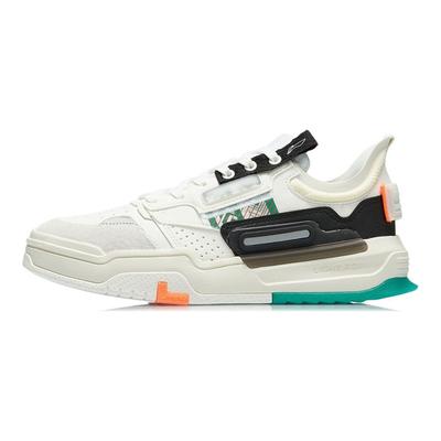 Li Ning Geek Светоотражающие Мягкие Удобные Амортизирующие Износостойкие Низкие Кроссовки Для Скейтбординга Женские Кроссовки Белые Черные AGCR154-1