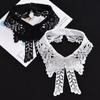White Lace Neckline Fake Collar Women Detachable Collars for Women False Collar Woman Lolita Lapel Shawl Wrap Decoration Tie