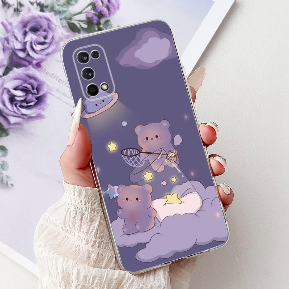 Чехол для Realme 7 Pro RMX2170, чехол с рисунком «Цветы», чехол из мягкого силикона для Realme 7 5G RMX2111, чехлы для Realme7 Pro