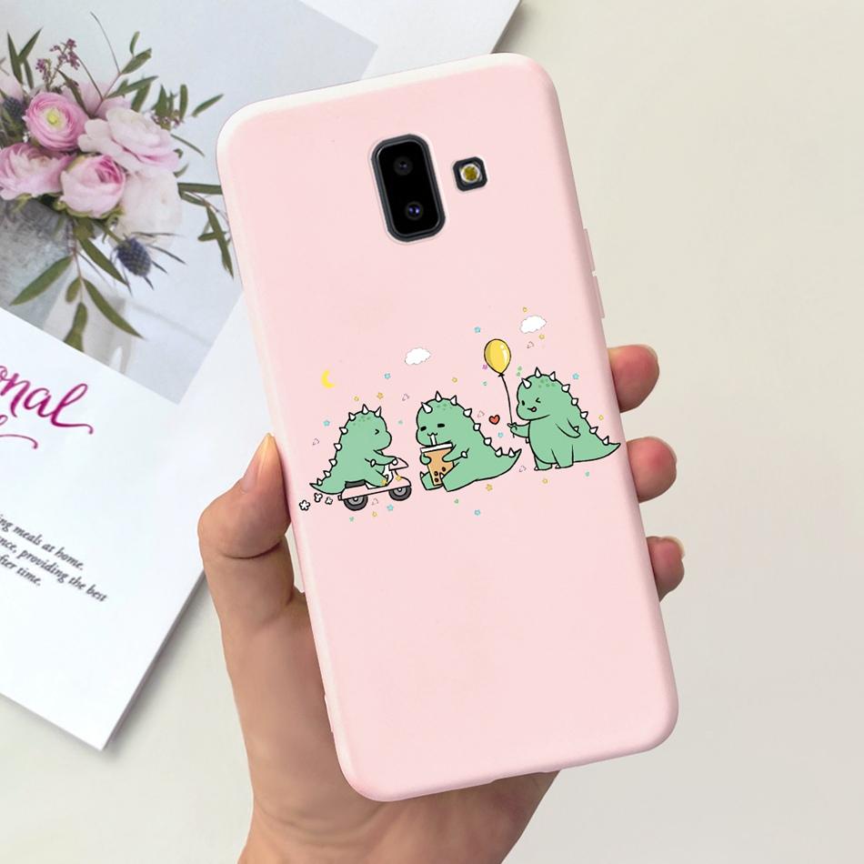 Чехол для Samsung Galaxy J6 Plus 2018 Samsung J6 (2018) J6+ J 6 J6Plus J610F J600G Милый Конфетный Цвет Мягкий Силиконовый Задний Чехол для Телефона