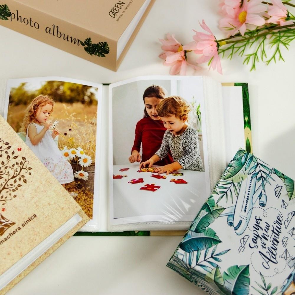 6 Inch 100 Pockets Scrapbook Album Laminated Slip-in Picture Albums  Baby Growth Record