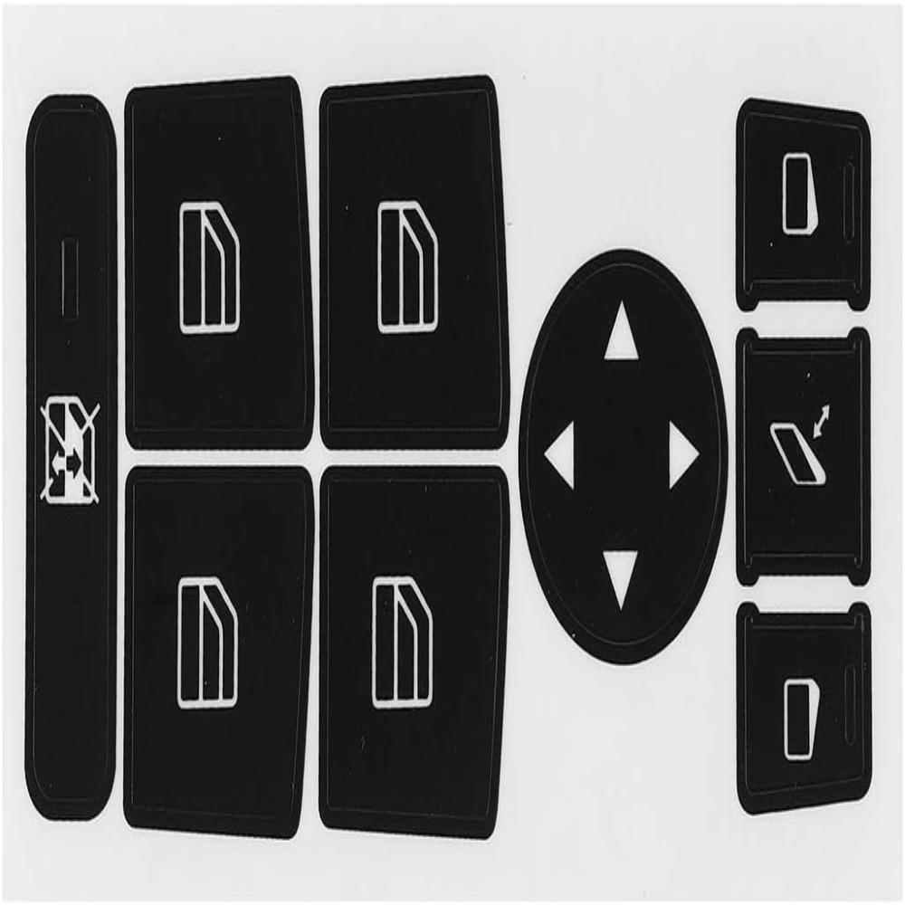 6Sheets Many Style A/C Central Control Button Stickers for Mercedes Benz 2007-2014