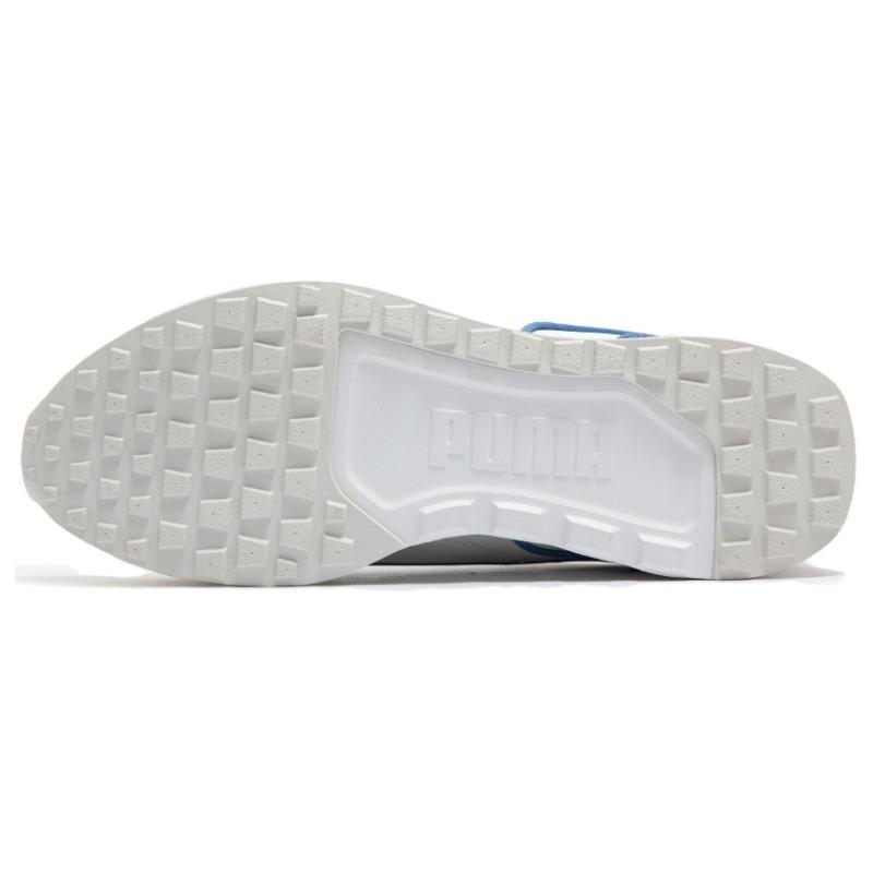 PUMA Dista Runner Men Cushioned Wear resistant Low Top Running Shoes White Blue 384665-09