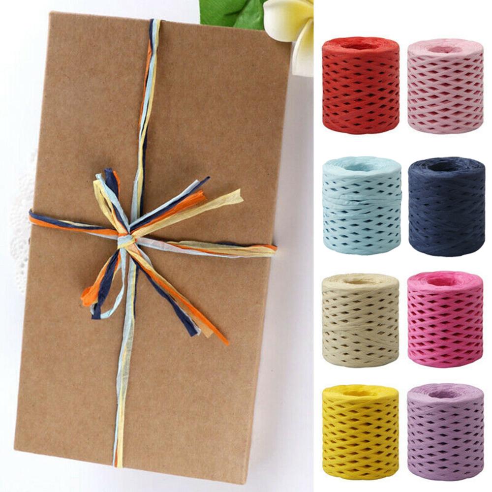 Package Wedding DIY Packing Decoration Twine Paper Rope Raffia Ribbon String Cord