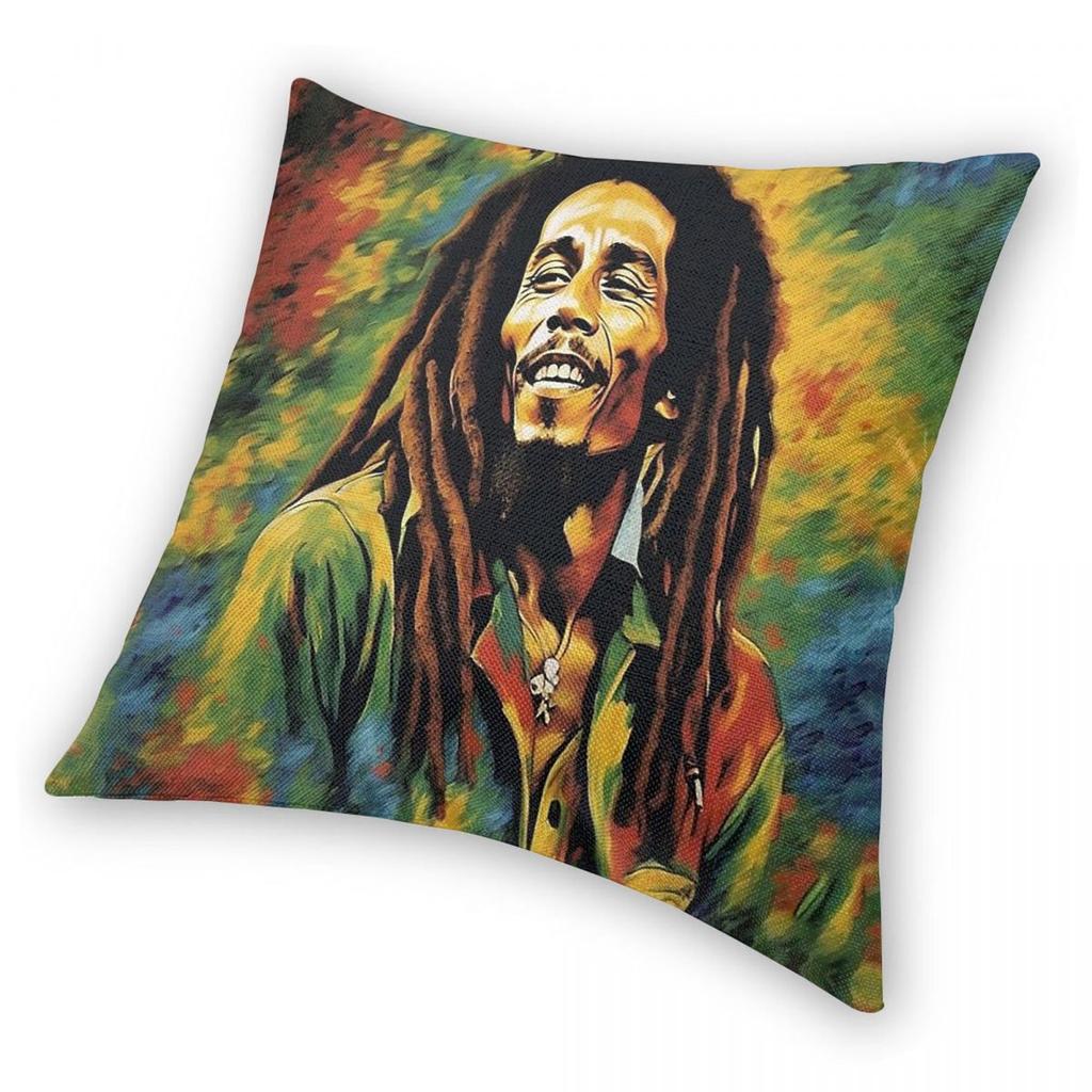 Bob Marley Could You Be Loved Pillowcase Polyester Linen Velvet Pattern Zip Decor Home Cushion Case