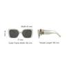 Miu Miu Logo Acetate Square Sunglasses Women sunglasses White MU10YS1425S0