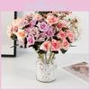 Rose Simulation Flower Dining Table Living Room Decoration Props Flowers