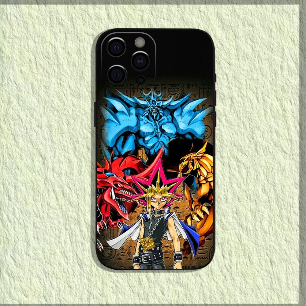 Anime Y-Yu-Gi-Oh Phone Case For iPhone 16,15,14,13,12,11,Pro,X,XS,Max,XR,Plus,Mini Soft Black Cover