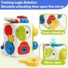 Polyhedral Activity Busy Cube Puzzle Baby Busy Cube Montessori Sensory Toys  Children Girls Boys